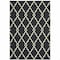 Homeroots 9 x 13 ft. Black & Ivory Trellis Indoor & Outdoor Area Rug 389537 - alternate 1